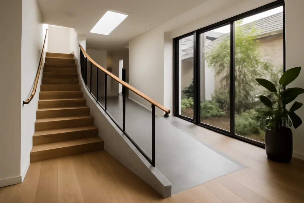 stylish modern ramp in a Melbourne home